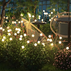 Luci solari decorative da giardino effetto lucciola con 8 LED moderne