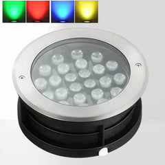 Segnapasso LED esterno calpestabile 24V da incasso rotondo design minimal per terrazzo