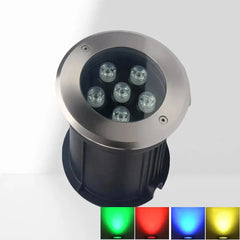 Segnapasso calpestabile esterno LED 12V da incasso rotondo in acciaio inox per giardino