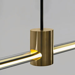 Lampada a sospensione lineare minimal dimmerabile per la sala da pranzo