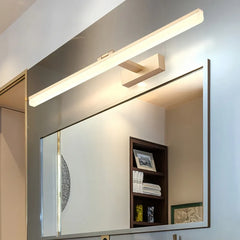Applique da parete per specchio bagno orientabile dal design lineare minimalista LED dimmerabile