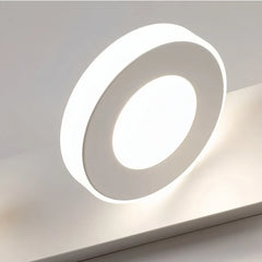 Applique moderna da specchio bagno a luci LED con anelli orientabili dimmerabili