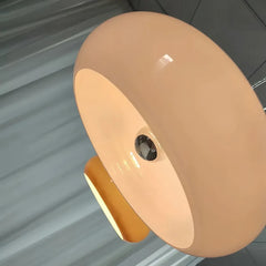 Lampadario a sospensione in vetro a cupola arrotondata per sala da pranzo in stile retrò dimmerabile
