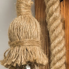 Applique da parete con corda dimmerabile in legno stile rustico per soggiorno