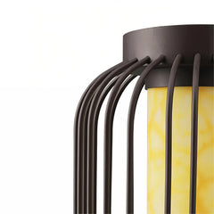 Lanterna esterna da giardino solare a LED nera in stile contemporaneo