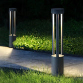 Paletto da giardino LED cilindrico aperto con luce diffusa moderno
