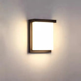 Applique da esterno a luce diffusa LED dal design minimalista rettangolare per ingresso