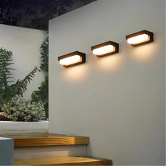Applique da esterno senza fili a LED solare rettangolare minimalista per balcone