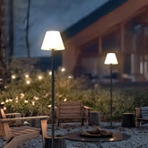 Lampada da terra per esterno ad altezza regolabile LED solare RGB telecomandato design minimal