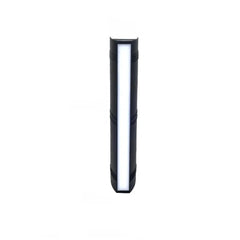 Applique doppio fascio da esterno LED dal design geometrico contemporaneo per portico