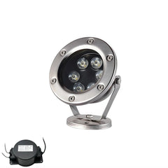 Faretto LED subacqueo regolabile RGB IP68 in acciaio inox da esterno