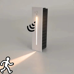 Segnapasso con sensore di movimento da incasso LED rettangolare per esterno con taglio di luce