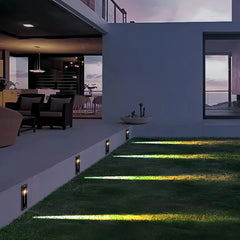 Segnapasso con sensore di movimento da incasso LED rettangolare per esterno con taglio di luce
