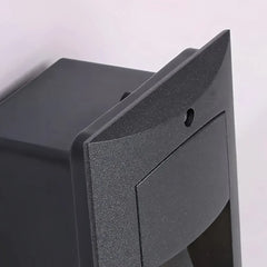 Segnapasso da incasso minimal LED rettangolare nero finitura opaca