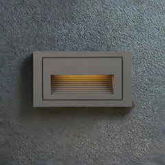 Applique da esterno a incasso LED rettangolare in metallo minimalista