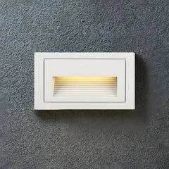 Applique da esterno a incasso LED rettangolare in metallo minimalista
