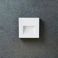Applique da esterno a incasso LED rettangolare in metallo minimalista