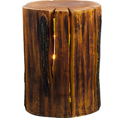 Lampade decorative LED da esterno effetto tronco per giardino