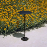 Paletto LED da giardino minimalista con testa piatta a forma di disco