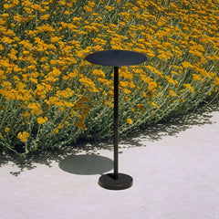 Paletto LED da giardino minimalista con testa piatta a forma di disco