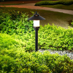 Lampioncino da giardino moderno a lanterna nero in alabastro spagnolo