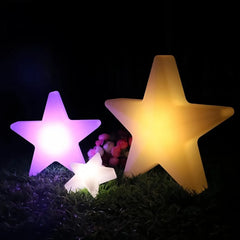 Lampade da esterno decorative LED RGB dimmerabili con telecomando a forma di stella