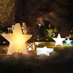 Lampade da esterno decorative LED RGB dimmerabili con telecomando a forma di stella