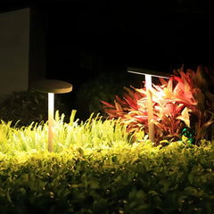 Paletto da giardino solare LED moderno orientabile con diffusore a disco