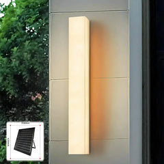 Applique da parete per esterno moderna LED solare effetto marmo lineare