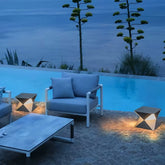 Lampada LED da esterno per terrazzo dal design moderno geometrico