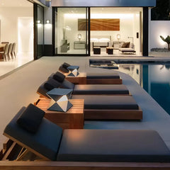 Lampada LED da esterno per terrazzo dal design moderno geometrico