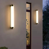 Applique moderna da esterno LED con diffusore in vetro tubolare