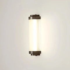 Applique moderna da esterno LED con diffusore in vetro tubolare