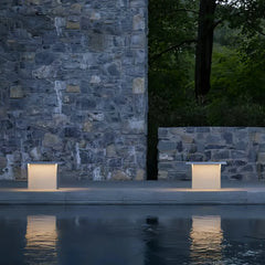 Lampioncino solare da giardino LED dal design minimalista in acciaio inox