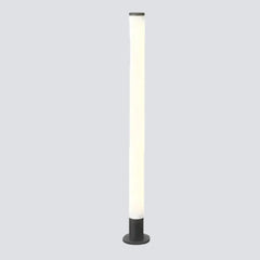 Paletto luminoso cilindrico da esterni nero a LED con design minimalista per giardino