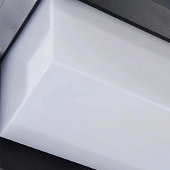 Applique da esterno con sensore di movimento LED in stile minimalista rettangolare per portico