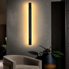 Applique LED da parete lunga dimmerabile minimal per soggiorno