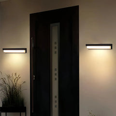 Applique da esterno senza fili solare LED con sensore di movimento rettangolare per ingresso