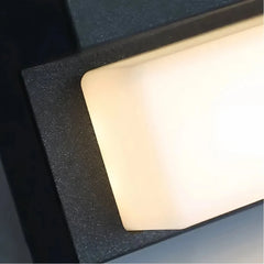 Applique da esterno senza fili solare LED con sensore di movimento rettangolare per ingresso