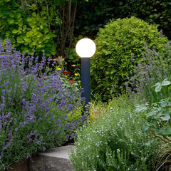 Paletto LED da giardino con diffusore sferico dal design moderno