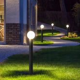 Paletto LED da giardino con diffusore sferico dal design moderno