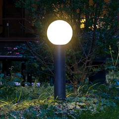 Paletto LED da giardino con diffusore sferico dal design moderno