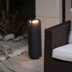 Paletto da giardino a LED dal design moderno con diffusore in vetro satinato
