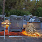 Lampada da esterno portatile LED ricaricabile in stile Bauhaus a lanterna per terrazzo