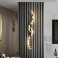 Applique LED di design moderna dimmerabile a doppia onda per soggiorno