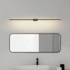 Applique da bagno minimale sopra specchio lineare con LED dimmerabile