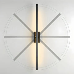 Applique LED orientabile in metallo dal design lineare dimmerabile per soggiorno