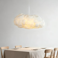 Lampadario a sospensione a forma di nuvola per soggiorno in cotone in stile nordico dimmerabile
