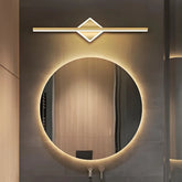 Applique specchio bagno oro LED lineare dimmerabile IP44 minimalista