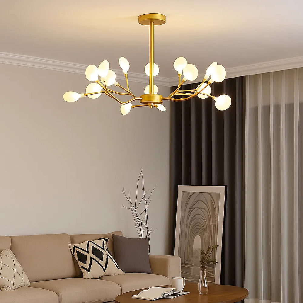 Lampadario stile Sputnik moderno LED con bracci per soggiorno